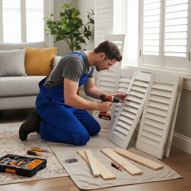 Local Plantation Shutters Repair pros at work